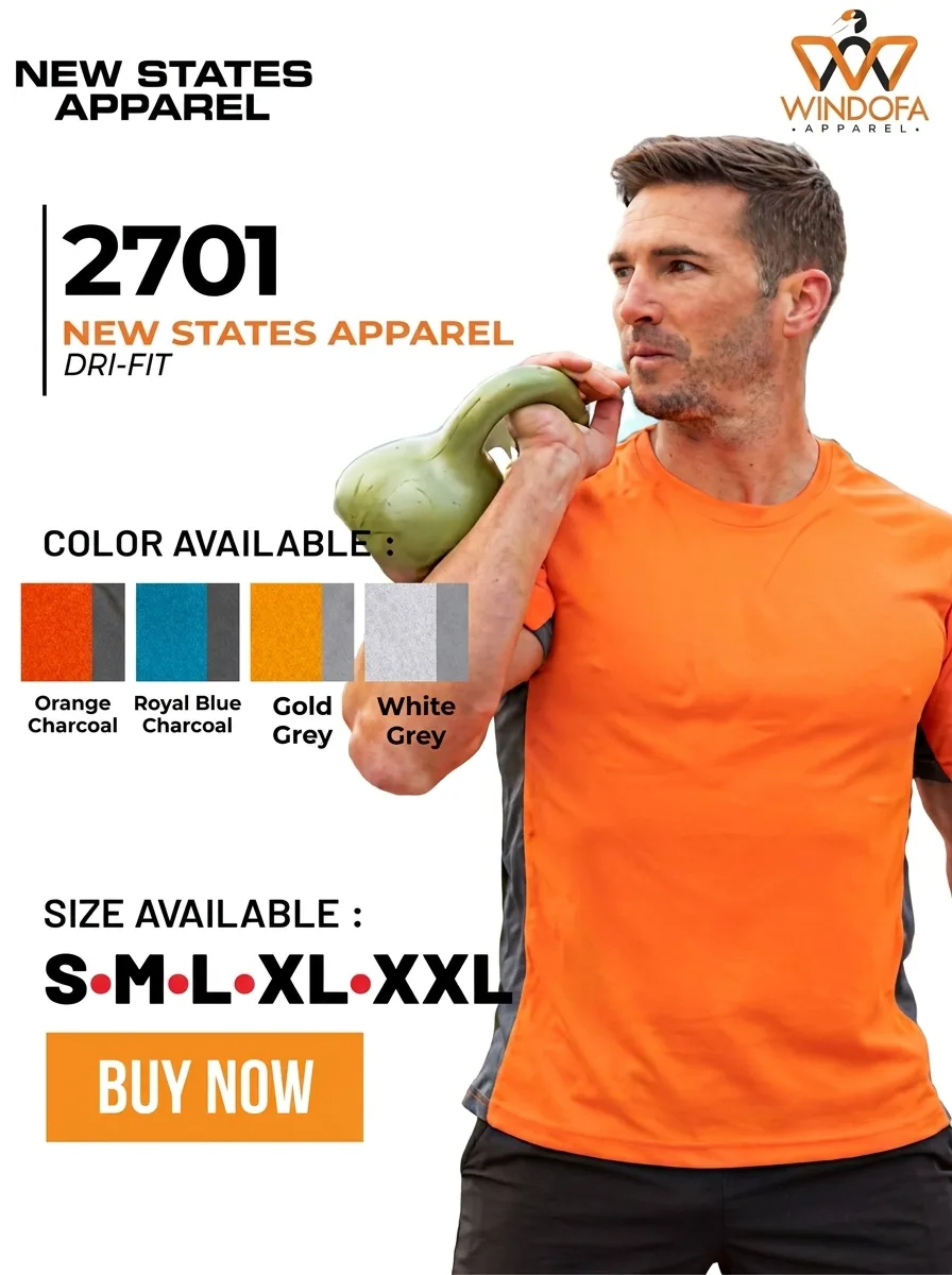 Kaos Polos New States Apparel Dri-Fit T-shirt 2701