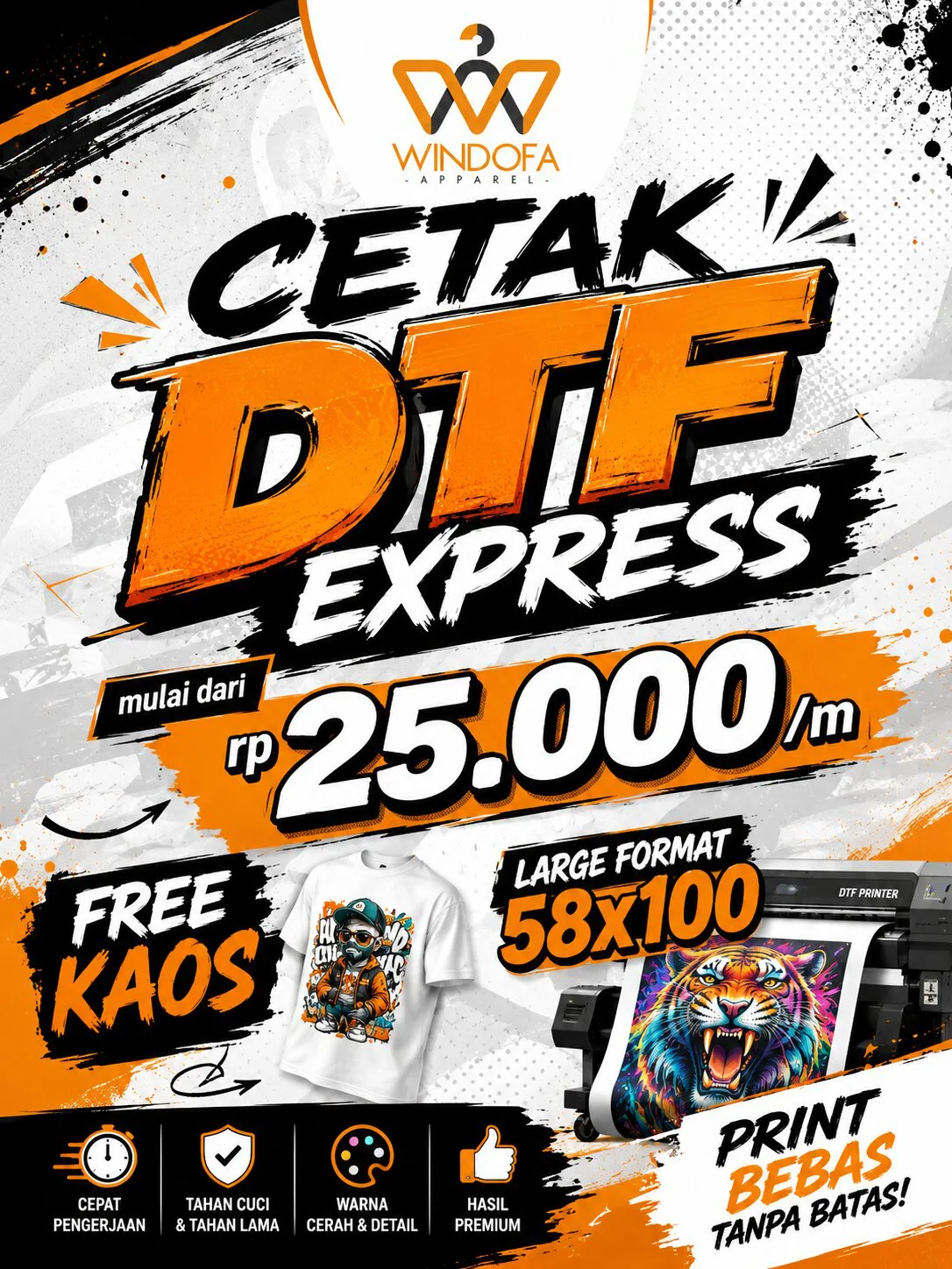 JASA PRINT CETAK DTF METERAN