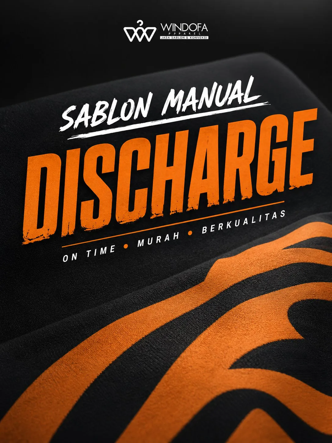 Jasa Sablon Kaos Discharge