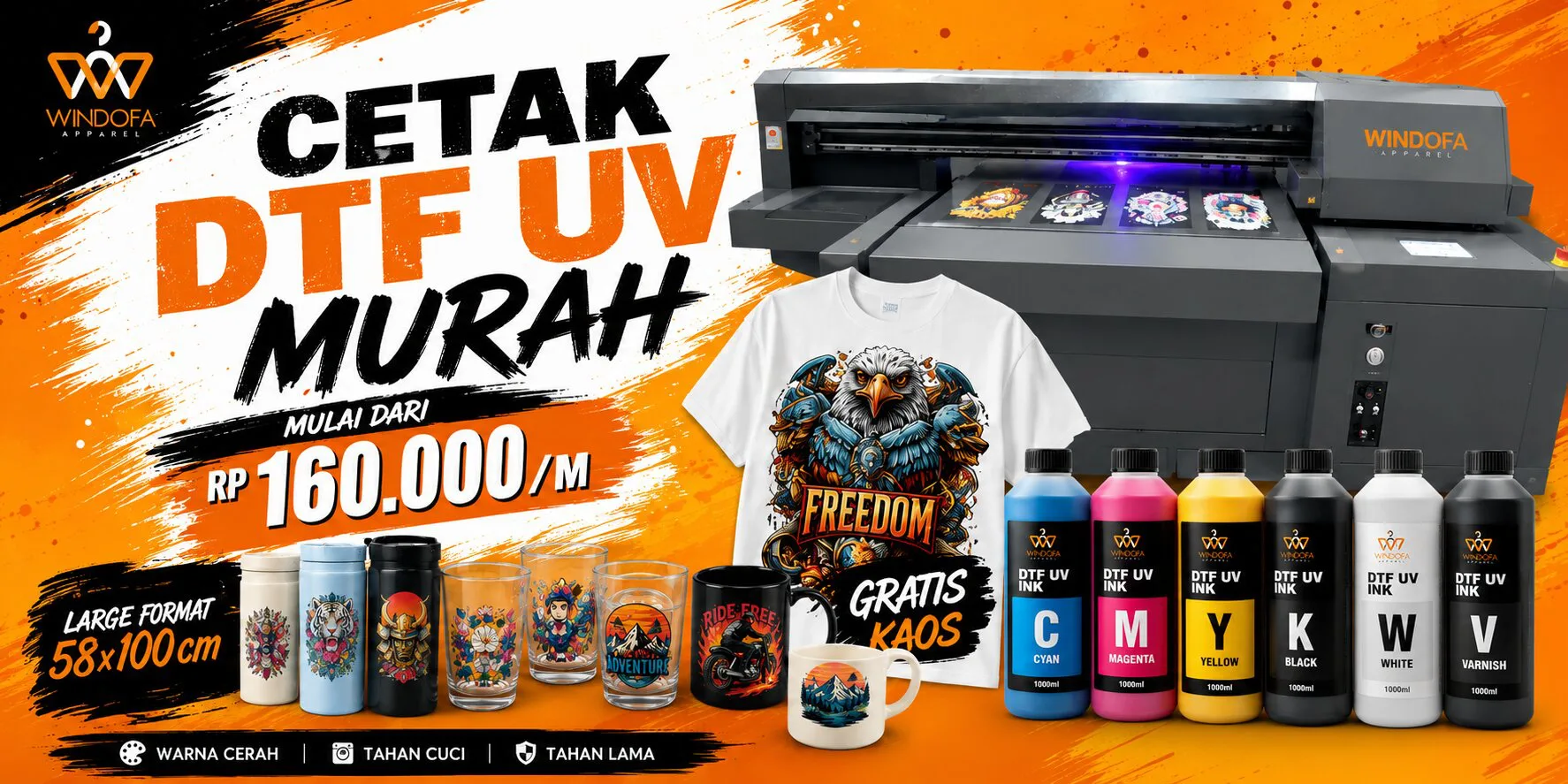 JASA PRINT CETAK STICKER DTF UV