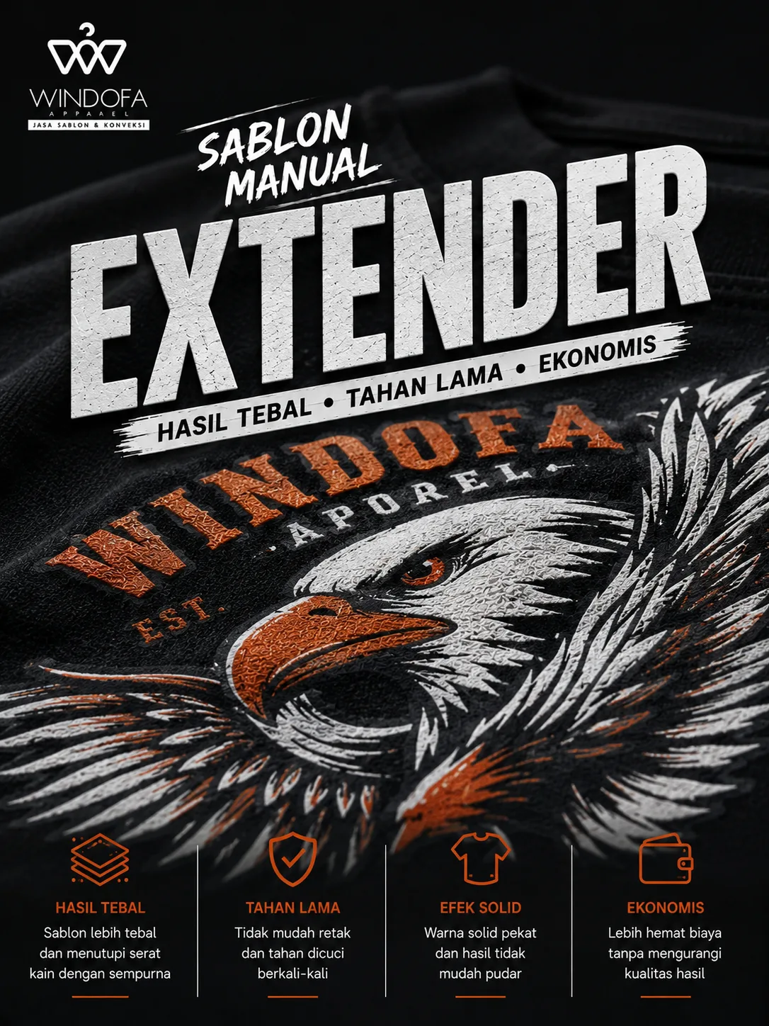 Jasa Sablon Extender