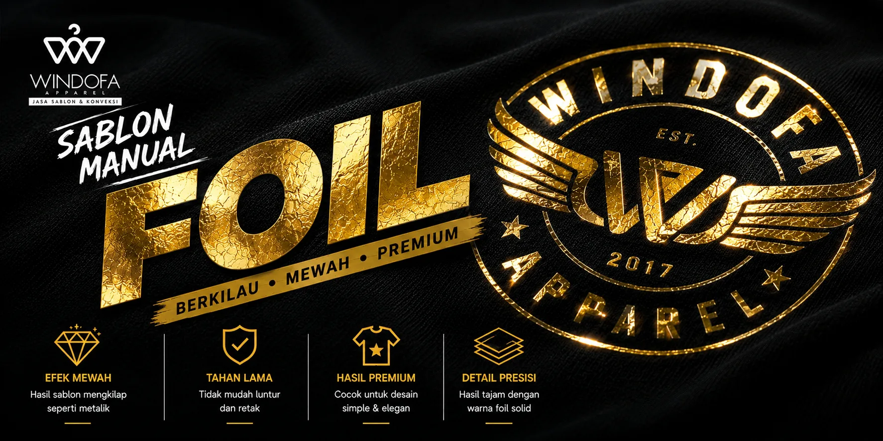 Jasa Sablon Foil