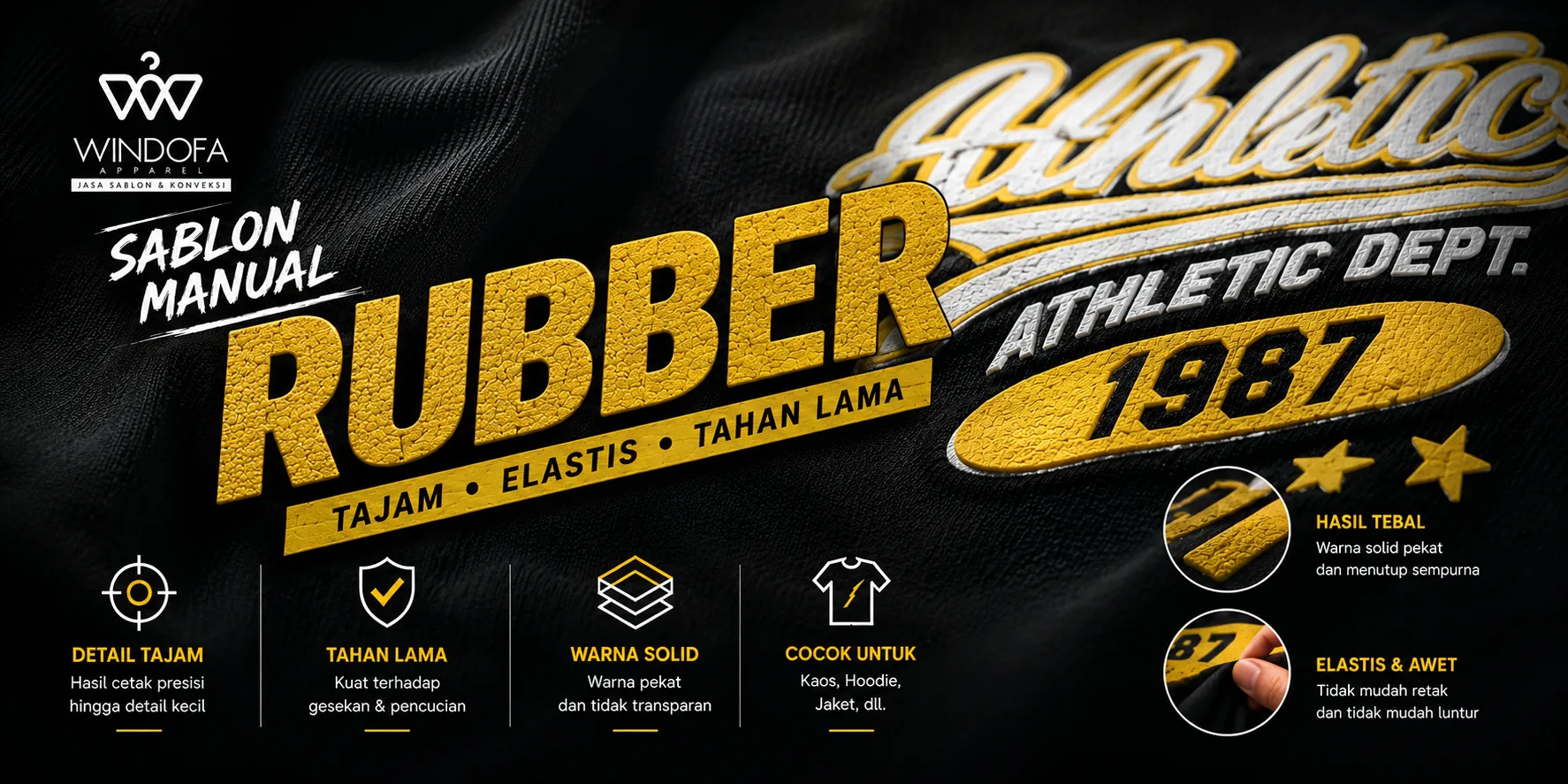 Jasa Sablon Rubber