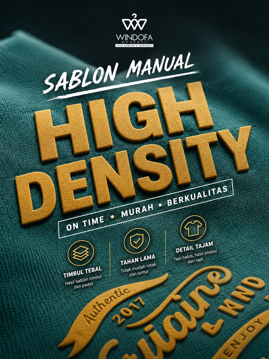 Jasa Sablon Kaos HD ( High Density )